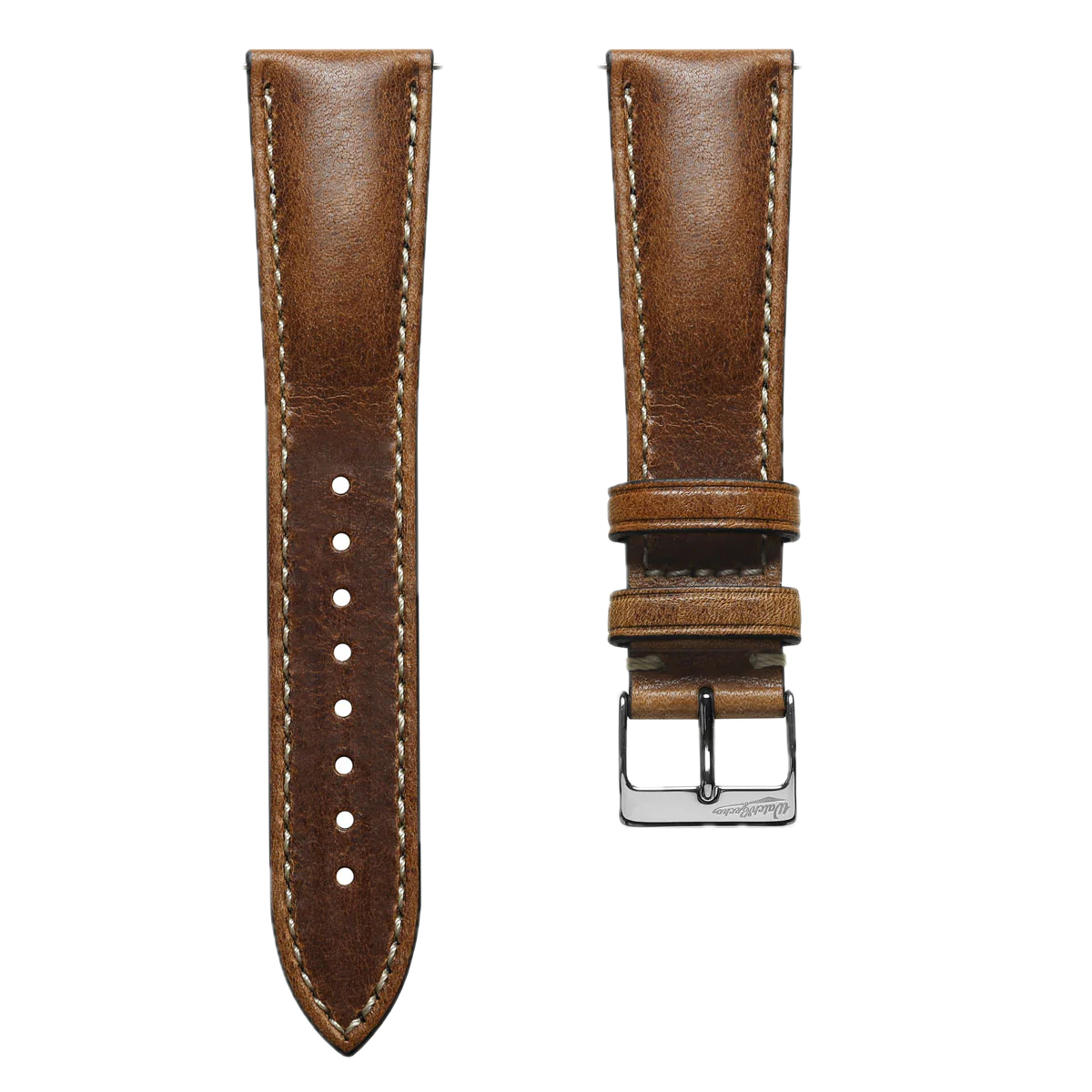 watchgeko Vintage Distressed Brown Leather