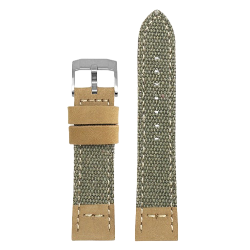 Olive & Tan Canvas & Leather