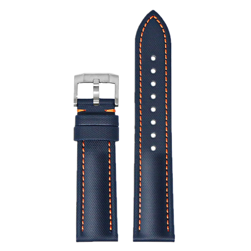 DASSARI Navy Sailcloth (Orange Stitching)