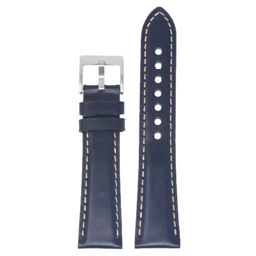 Navy Vintage Padded Leather