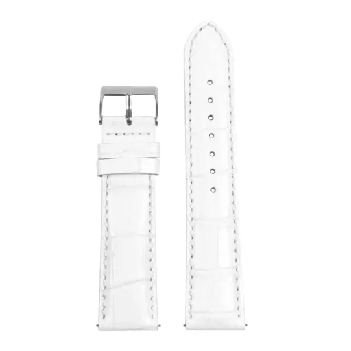 White Crocodile Embossed
