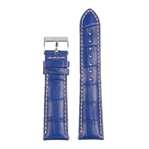 Blue Crocodile Embossed
