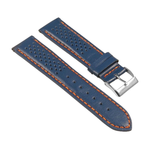 Perforated Leather Rally (Orange Stitching)