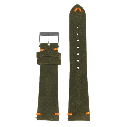 StrapsCo – Olive & Orange Suede