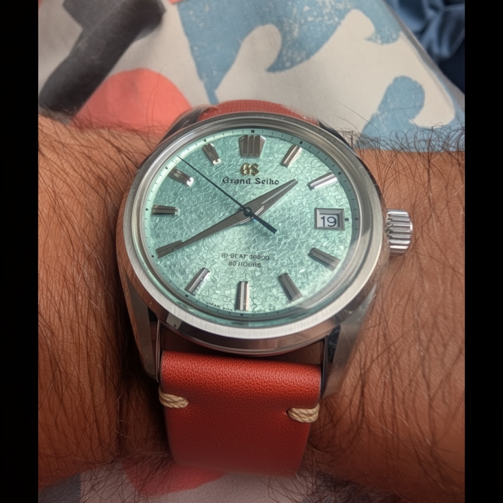 Grand Seiko SLGH021 Genbi Valley on Purple NATO