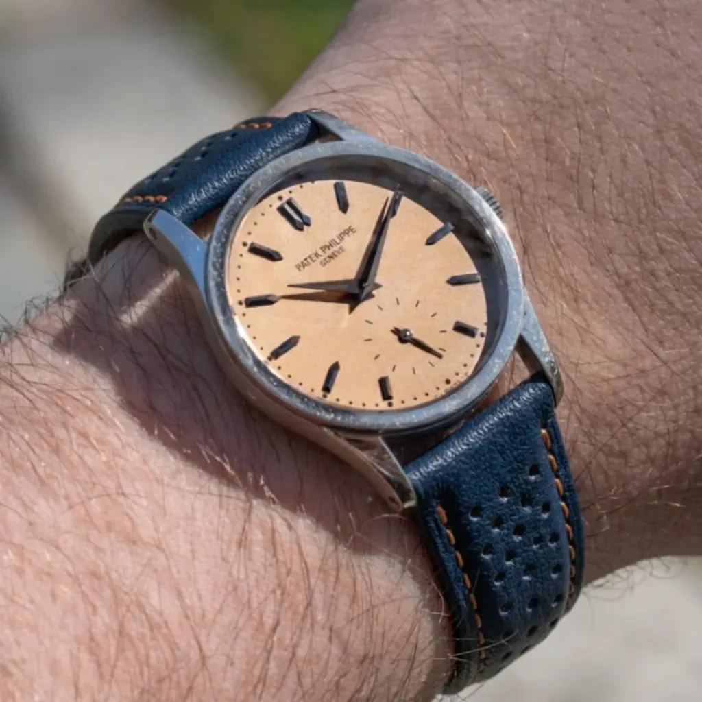 Perforated Leather Rally (Orange Stitching)