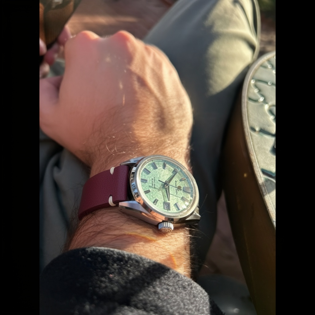 Custom Timepiece on Model 2 Premium - Aubergine