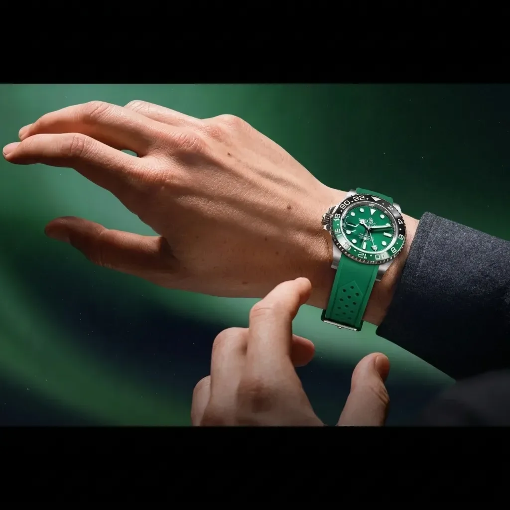 Rolex GMT-Master II on Green Exotic Silicone