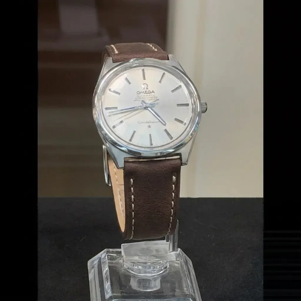 Omega Constellation on Vintage Leather