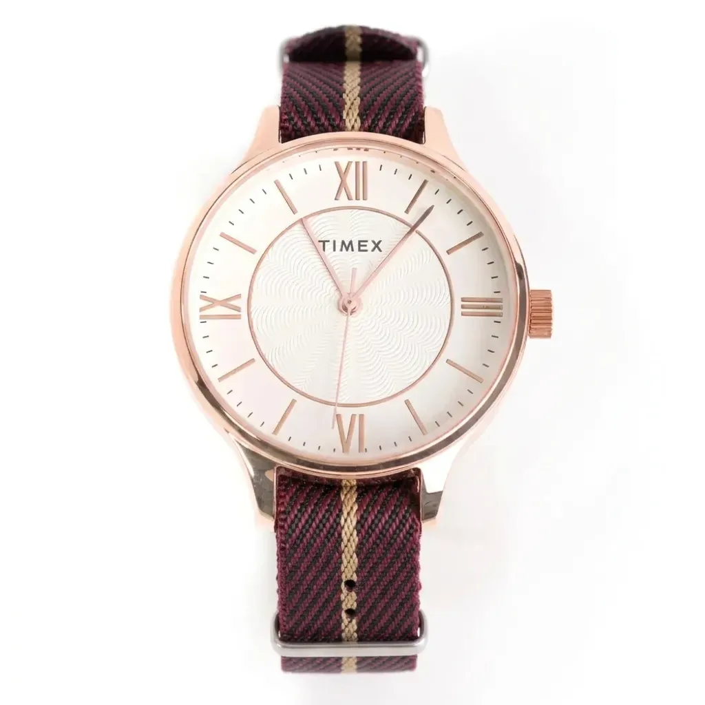 Timex Southview on Burgundy Woven Single Pass