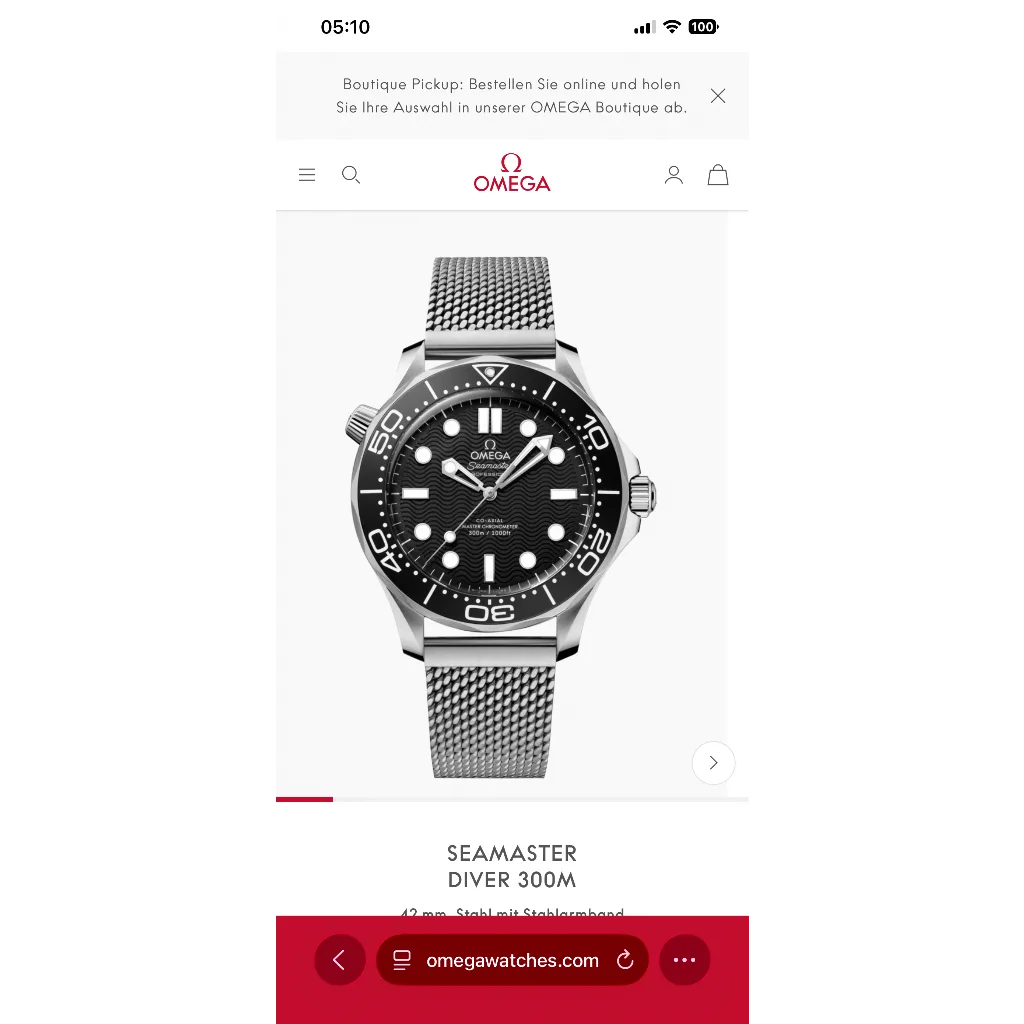 Omega Seamaster Diver 300M Original